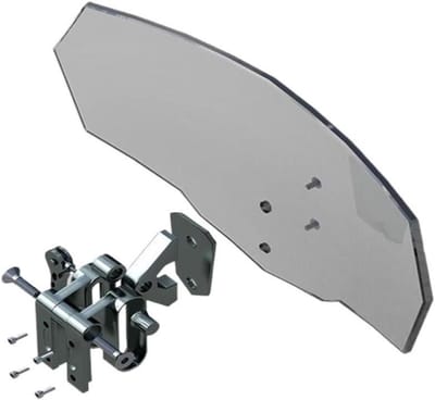 Scooter Windscherm - Voorruit Spoiler Vizier - Comfortabel Rijden - Universele Pasvorm - 270x122x4mm - Transparant