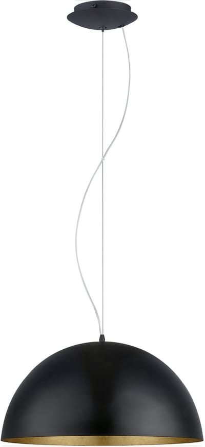 EGLO Gaetano 1 Hanglamp - Ø38 cm - Zwart/Goud