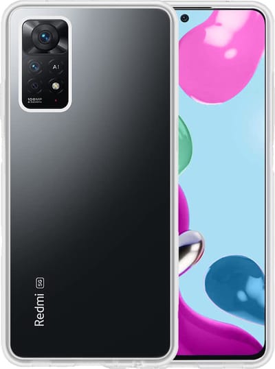 Hoesje - Geschikt voor Xiaomi Redmi Note 11s - Sterk & Shockproof - Hoes Cover - Siliconen Case - Telefoonhoesjes - Transparant