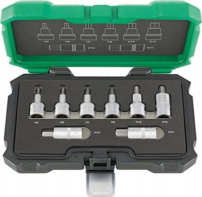 Fortis Dopset 1/2'' 8-delig 5-17mm Dopbits-set