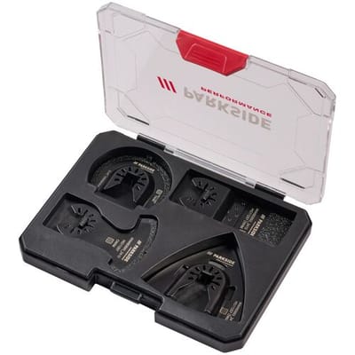 PARKSIDE PERFORMANCE® Multitool accessoires - Tegelbewerking - In praktische opbergbox - Ideaal voor de bewerking van tegels en voegen - 4-delige set voor het leggen of repareren van tegels