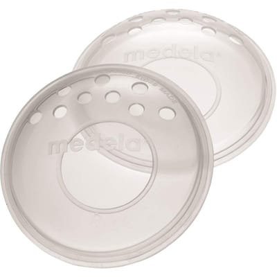 Coquilles d'allaitement Medela (Paquet de 2) - Protège les mamelons enflammés ou crevassés, prévient les frottements avec les vêtements et offre un soutien doux pour l'allaitement