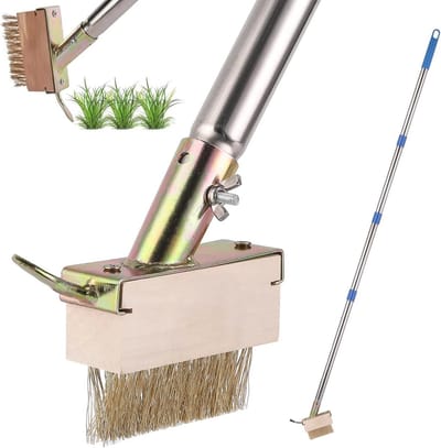 Handmatige Onkruidborstel met Lange Steel voor Tuinonderhoud