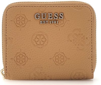 GUESS Portemonnee Cresidia SLG Zip Around Wallet Beige Lichtbruin