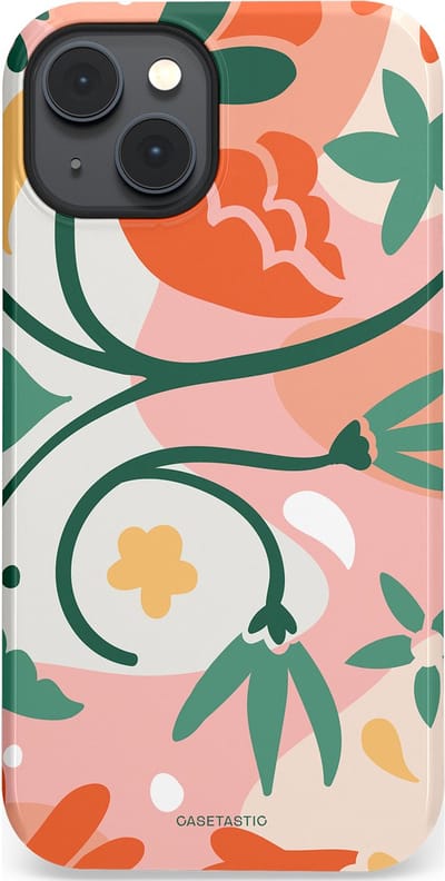 Casetastic Hoesje Geschikt voor Apple iPhone 14 Plus Magsafe - Stijlvolle Beschermende Duo-layer Case - Bloesem Pastels