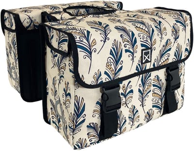Willex - Dubbele Tas - Metropolis - Blue Feather - Universele Bevestiging - 34 liter