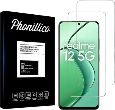 Screenprotector voor Realme 12 5G - 2 stuks Beschermglas van glas Transparante glazen schermbeschermfolie
