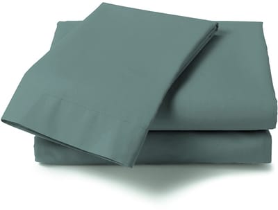 Heckettlane Laken Elementi - Onderlaken 160x290 cm - Bedlaken van 100% Katoen-Satijn - Groen