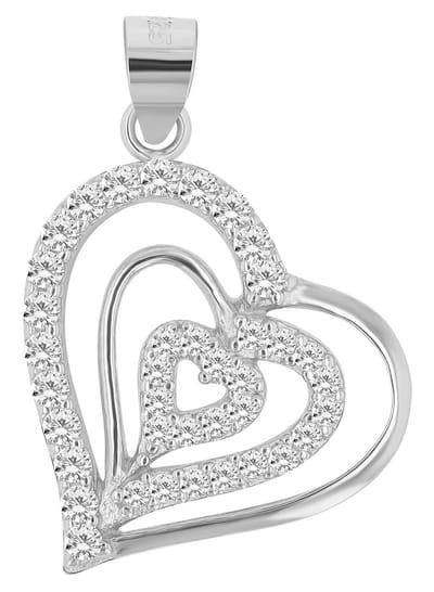AKZENT Akzent Dames Hanger "Fia" aus 925 Sterlingzilver, gerhodineerd, duurzaam
