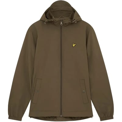Lyle & Scott Jas Zip Through Olijfgroen - Maat S - Heren - Tussenjas