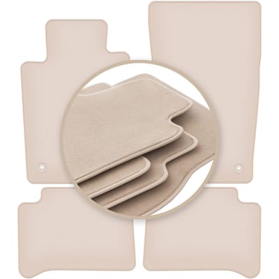 PREMIUM beige vloermatten voor: Mercedes CLS C219 sedan 2004-2010