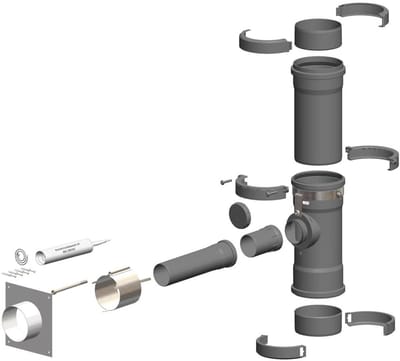 ATEC Aansluitset meervoudige bezetting DN 80/125 - DN 160, 636381