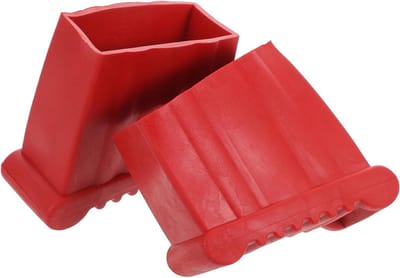 NUOBESTY 2Stuks Rubberen Laddervoetkappen voor Antislip Bescherming Stevige Duurzame Ladderbeenhoezen Eenvoudig Te Installeren Geschikt voor Verschillende Ladders