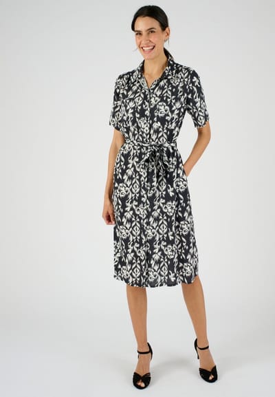 Damart - Overhemdjurk vezels zuivere viscose - Dames - Zwart - 52