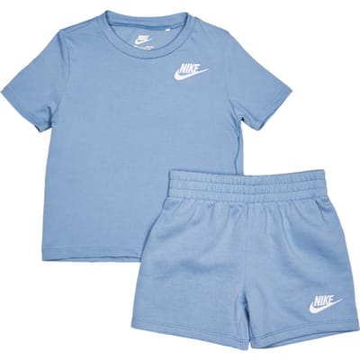 Nike Club Lbr Trainingspakken Baby - Blauw - Maat 86 - 92 CM - Katoen Jersey