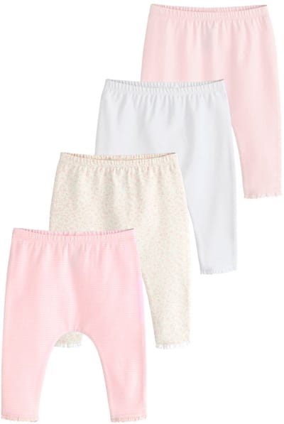 Next - Meisjes - Verpakking van 4 babyleggings - Roze