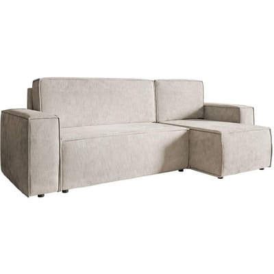Hoekbank met slaapfunctie Crusado links/rechts chenille | Selsey Design