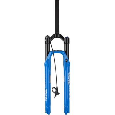 Fourche de VTT 27,5/29 pouces, amortisseur pneumatique réglable, blocage rapide, amortisseur hydraulique 27.5 bleu