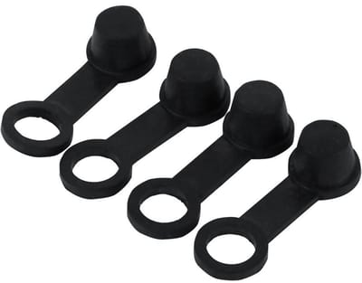 Solidchoice - 4 Stuks Zwarte Rubber Remmen Bloeden Tepel Vet Stofkap
