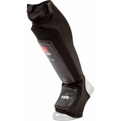 Scheen- en voetbeschermers kick-boxing katoen Montana MK50 Shin in step Absorb