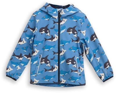 Tom Tailor - Softshell jas met waterafstotende functie - Maat 92/98 - blue ocean friends design