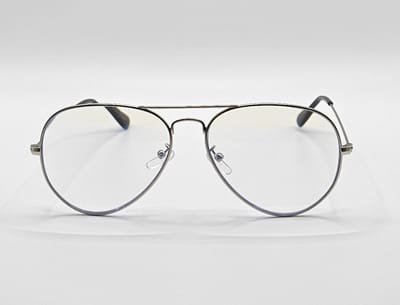 Unisex leesbril +2,0 / computerbril blauw filter / bril +2 met doekje 3025 / computerbril met sterkte +2.0 / blue light blocking glasses / zilveren montuur / beeldscherm bril op sterkte / gaming - computer bril / Aland optiek