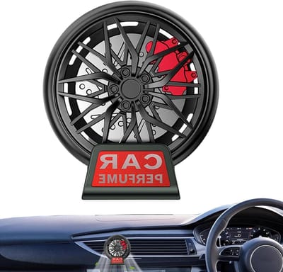 Ventilatieclips Luchtverfrisser - Auto Geur - Auto Opfrissen - Stijlvol Velg Design - 5 x 5.5 x 3.3 cm - Zwart