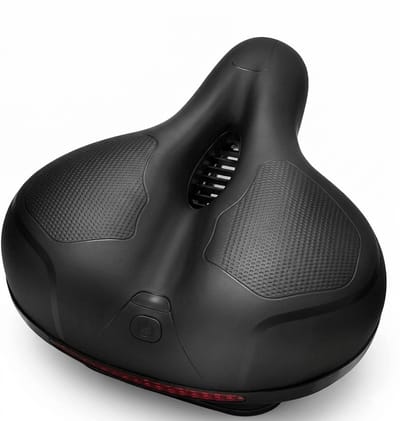 Nifkos - Fietszadel - Cloudcomfort Max Zadel - Comfortmax zadel - Cloudcomfort Pro Zadel - Fietszadel Heren Prostaat - Gelzadel - Gel Zadel - Dames en Heren - Zacht - zwart