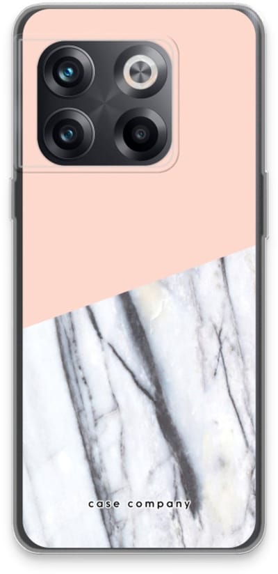 Case Company® - Hoesje geschikt voor OnePlus 10T hoesje - A touch of peach - Soft Cover Telefoonhoesje - Bescherming aan alle Kanten en Schermrand