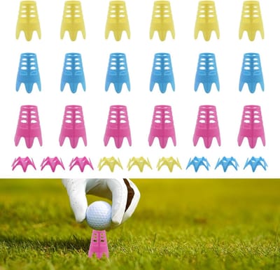 Golf Tees Plastic 27 Stuks - Kleurig - Herbruikbaar - Ideaal voor Training - ShopVlot