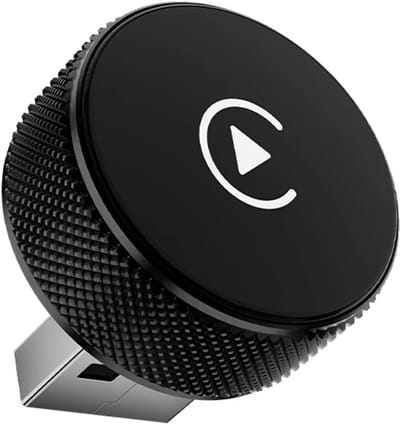 Draadloze CarPlay-adapter geschikt voor Apple iPhone – 2025 Circle Edition | Converteert bekabelde naar draadloze CarPlay geschikt voor iPhone iOS 10+ | Plug & Play, snelle automatische verbinding, USB-dongle voor auto's geschikt voor Apple CarPlay