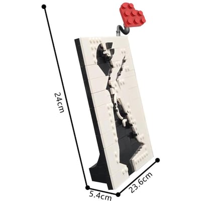 Gobricks MOC-223673 Banksy - Meisje met Ballon Bouwstenen Speelgoed Cadeau
