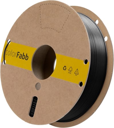 colorFabb Xt Zwart 3D-printerfilament - 1,75 mm - 2200 g - Voldoet aan FDA-voedselcontact - Lage geur - Hoge taaiheid