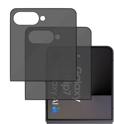 2x TechNow Privé Screenprotector geschikt voor Samsung Galaxy Z Flip 7 Screenprotector - Privacy Beschermglas - Rounded - Privacy Proteqt+