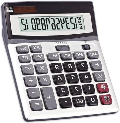 Grote sleutel rekenmachine- Office Desktop Calculator - zonne-energie en batterij - elektronische rekenmachine - draagbare 12 digit - grote LCD-display - nieuw cadeau
