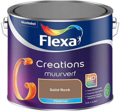 Flexa - Creations Muurverf Zijdemat - Solid Rock - Mengverf - 2,5 L