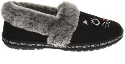 Zwarte Pantoffel Kat Cozy Skechers maat 36.5