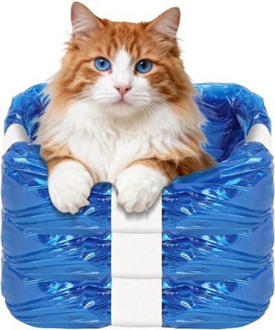 3-Pack Geurvrije Luierzakken voor Luieremmers, Geschikt voor Kattenbakvulling, Duurzame Afvalzakken voor Babyproducten