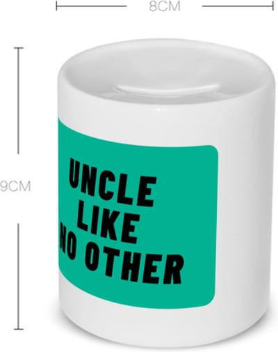 Akyol - uncle like no other Spaarpot - Oom - geweldige oom - niemand anders - verjaardag - cadeau - kado - bedankje - geschenk - 350 ML inhoud