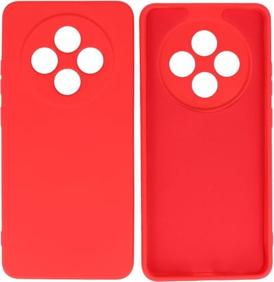 Hoesje Geschikt voor de OPPO Reno 12F 5G - Fashion Backcover Hoesje - Colorful Telefoonhoesje - Rood