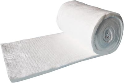 Isolatiedeken Keramische Vezels - Hittebestendige Rol - Industriële Isolatie - Klasse A1 Niet-ontvlambaar - 62x12x0.1 cm