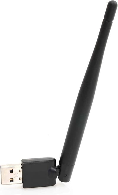 DigiQuest WLAN USB Stick for Digi Quest Q60 / Q80 / Q90 - Mini Adapter with +2dB Antenna, 150 Mbit/s Compatible with E2, IPTV, Mag Receiver, PC & Notebook - Plug & Play, USB 2.0/3.0