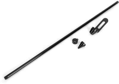 Dailygoods- Vlaggenstokhouder Universeel - Motorvlagstok - Bagagerek - Zwart - Geschikt voor Motorfietsen - Duurzaam Materiaal - Motorvlaggenstok