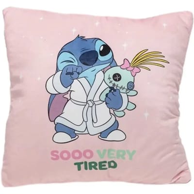 Lilo Stitch Sierkussen 40x40 Velboa Zacht Gevuld