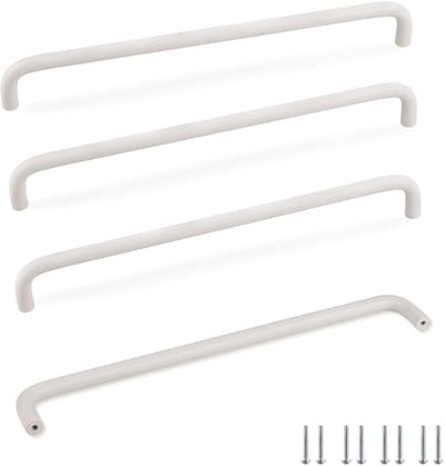 Dailygoods- Meubelgrepen Witte Aluminiumlegering - Deurgrepen - Handgrepen - Ladekast - Garderobe - Gatafstand 320mm - Deurgreep