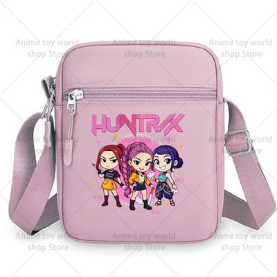 Duurzame KPop Demon Jagers Meisjes Crossbody Tassen Nylon Kleine Schoudertas Kawaii Oxford Messenger Zijdelingse Sling Bag Echtgenoot Dame Borsttas white