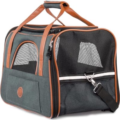 Draagtas voor Honden en Katten tot 6.5 kg - Hoogwaardige Vervoertas - Opvouwbare Draagbox