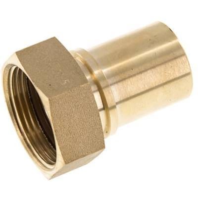 32 Mm (1-1/4'') & G1-1/4'' Messing Slangpilaar Unie Moer Vlakke Afdichting Polyurethaan Veiligheidskragen EN 14420-5 (DIN 2817)