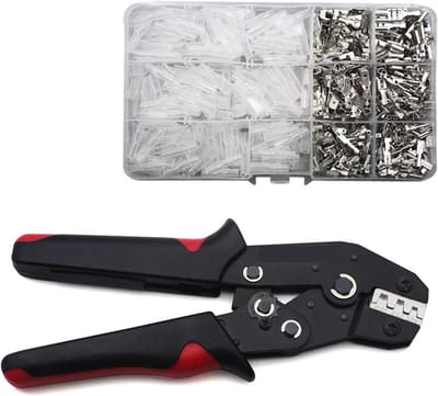 Krimpgereedschap Set - Elektrische Tang - Draadverbindingen Maken - Ergonomisch Ontwerp - 185mm - One Color