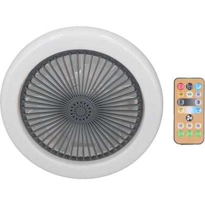 Petit ventilateur de plafond avec lumière télécommande douille E27 ventilateur vitesse réglable ventilateur fermé 85‑265V